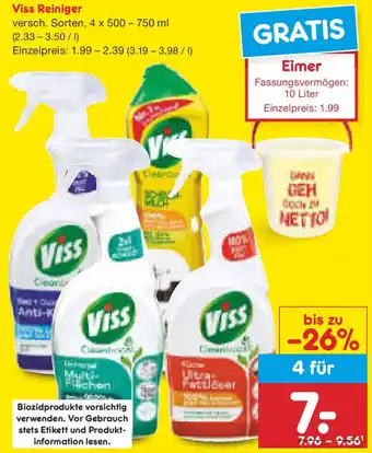 Netto Marken-Discount Viss Reiniger Angebot