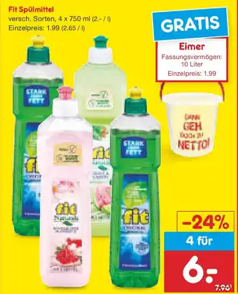 Netto Marken-Discount Fit Spülmittel Angebot