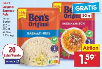 Netto Marken-Discount Ben's Original Express- Reis Angebot