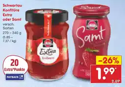 Netto Marken-Discount Schwartau Konfitüre Extra oder Samt Angebot