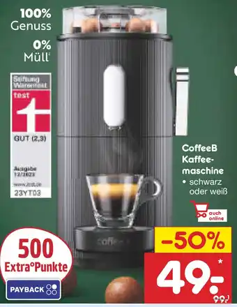 Netto Marken-Discount CoffeeB Kaffee- maschine Angebot