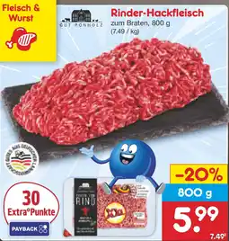 Netto Marken-Discount GUT PONHOLZ Rinder-Hackfleisch Angebot