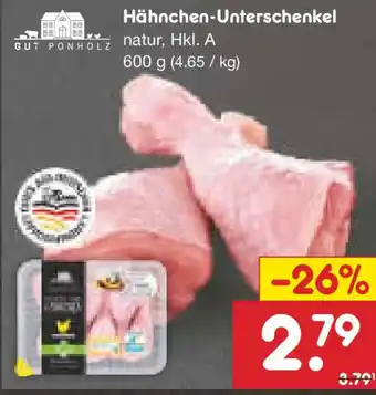 Netto Marken-Discount GUT PONHOLZ Hähnchen-Unterschenkel Angebot