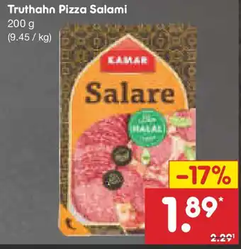 Netto Marken-Discount Truthahn Pizza Salami KAMAR Angebot