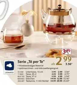 Selgros LEONARDO Serie,,Té per Te❝ Angebot