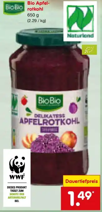 Netto Marken-Discount Bio Apfel- rotkohl Angebot