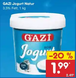 Netto Marken-Discount GAZI Jogurt Natur Angebot