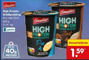 Netto Marken-Discount High Protein Grießpudding Angebot