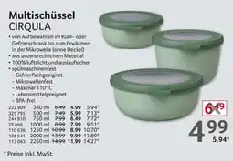 Selgros MEPAL Multischüssel CIRQULA Angebot