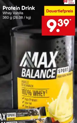 Netto Marken-Discount Protein Drink MAX BALANCE Angebot