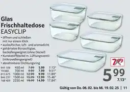 Selgros MEPAL Glas Frischhaltedose EASYCLIP Angebot