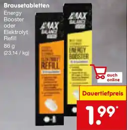 Netto Marken-Discount Brausetabletten MAX BALANCE Angebot