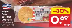 Netto Marken-Discount American Style Burger Buns oder Hot Dog Rolls Angebot