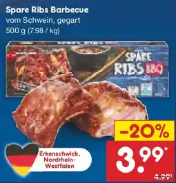 Netto Marken-Discount Spare Ribs Barbecue Angebot