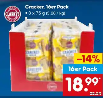 Netto Marken-Discount Cracker, 16er Pack CLARKYS Angebot