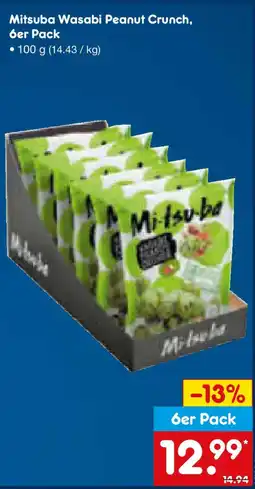 Netto Marken-Discount Mitsuba Wasabi Peanut Crunch, 6er Pack Angebot