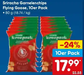 Netto Marken-Discount Sriracha Garnelenchips Flying Goose Angebot