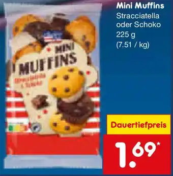 Netto Marken-Discount American Style Mini Muffins Stracciatella oder Schoko Angebot