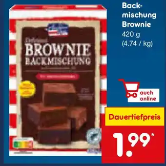 Netto Marken-Discount Back- mischung Brownie American Style Angebot