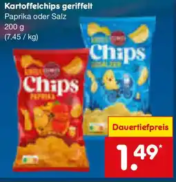 Netto Marken-Discount Kartoffelchips geriffelt CLARKYS Angebot