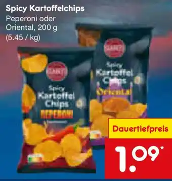 Netto Marken-Discount CLARKYS Spicy Kartoffelchips Angebot