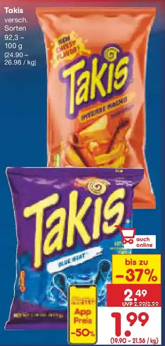 Netto Marken-Discount Takis versch. Sorten Angebot