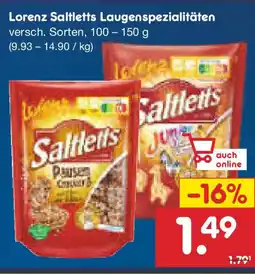 Netto Marken-Discount Lorenz Saltletts Laugenspezialitäten Angebot