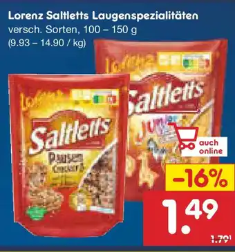 Netto Marken-Discount Lorenz Saltletts Laugenspezialitäten Angebot