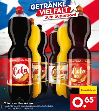 Netto Marken-Discount Cola oder Limonaden Angebot