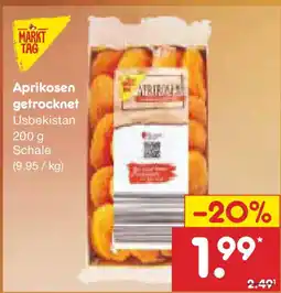 Netto Marken-Discount MARKT TAG Aprikosen getrocknet Angebot