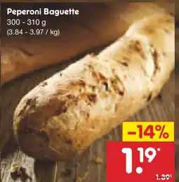 Netto Marken-Discount Peperoni Baguette Angebot