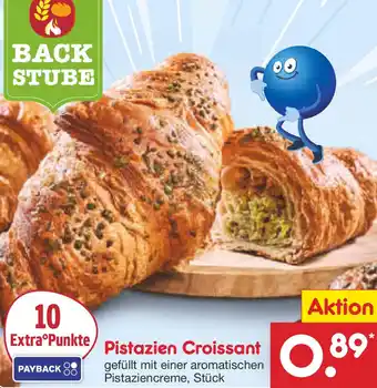 Netto Marken-Discount Pistazien Croissant BACK STUBE Angebot