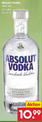 Netto Marken-Discount Absolut Vodka Angebot