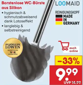 Netto Marken-Discount LOOMAID Borstenlose WC-Bürste aus Silikon Angebot