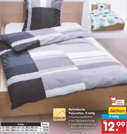 Netto Marken-Discount DEKOR Bettwäsche Polycotton, 2-teilig Angebot