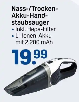 Rossmann Nass-/Trocken- Akku-Hand- staubsauger Angebot