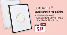 Rossmann FOTOWELT Bilderrahmen Aluminium Angebot