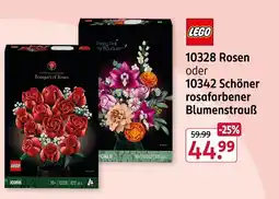 Rossmann 10328 Rosen oder 10342 Schöner rosafarbener Blumenstrauß Angebot