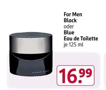 Rossmann For Men Black oder Blue Eau de Toilette Angebot