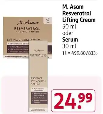 Rossmann M. Asam Resveratrol Lifting Cream Angebot