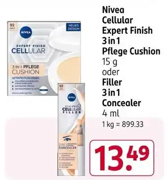 Rossmann Nivea Cellular Expert Finish 3in1 Pflege Cushion Angebot