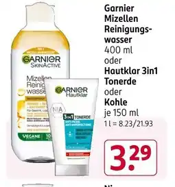 Rossmann Garnier Mizellen Reinigungs- wasser Angebot