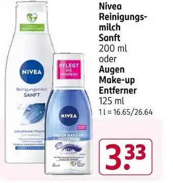 Rossmann Nivea Reinigungs- milch Sanft Angebot