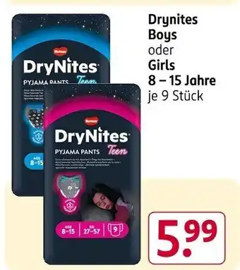 Rossmann Drynites Boys oder Girls 8-15 Jahre Angebot