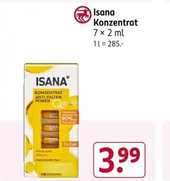 Rossmann Isana Konzentrat Angebot