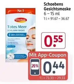 Rossmann Schaebens Gesichtsmaske Angebot