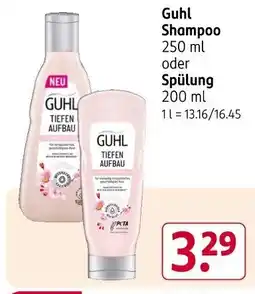 Rossmann Guhl Shampoo Angebot