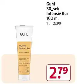 Rossmann Guhl 30_sek Intensiv Kur Angebot