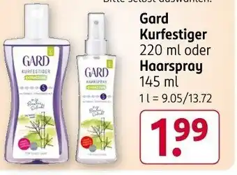 Rossmann Gard Kurfestiger Angebot