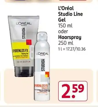 Rossmann L'Oréal Studio Line Gel Angebot